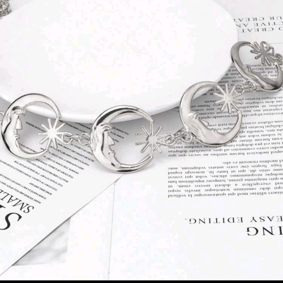 Moon & Stars Silver Chain Belt - Picture 6 of 16